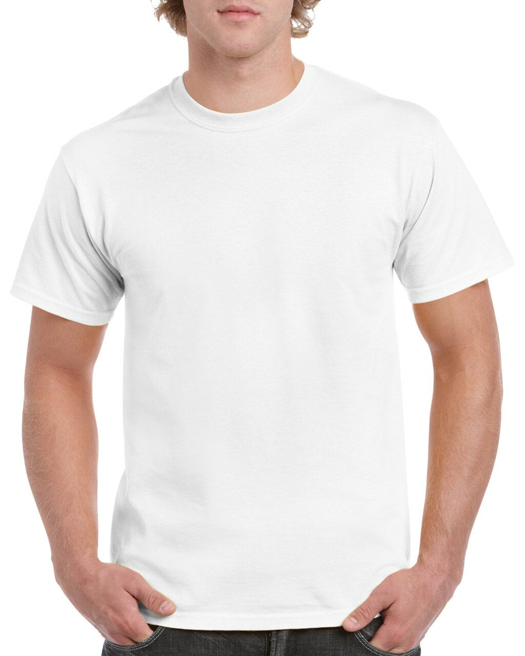 Men Heavy Cotton White and Black