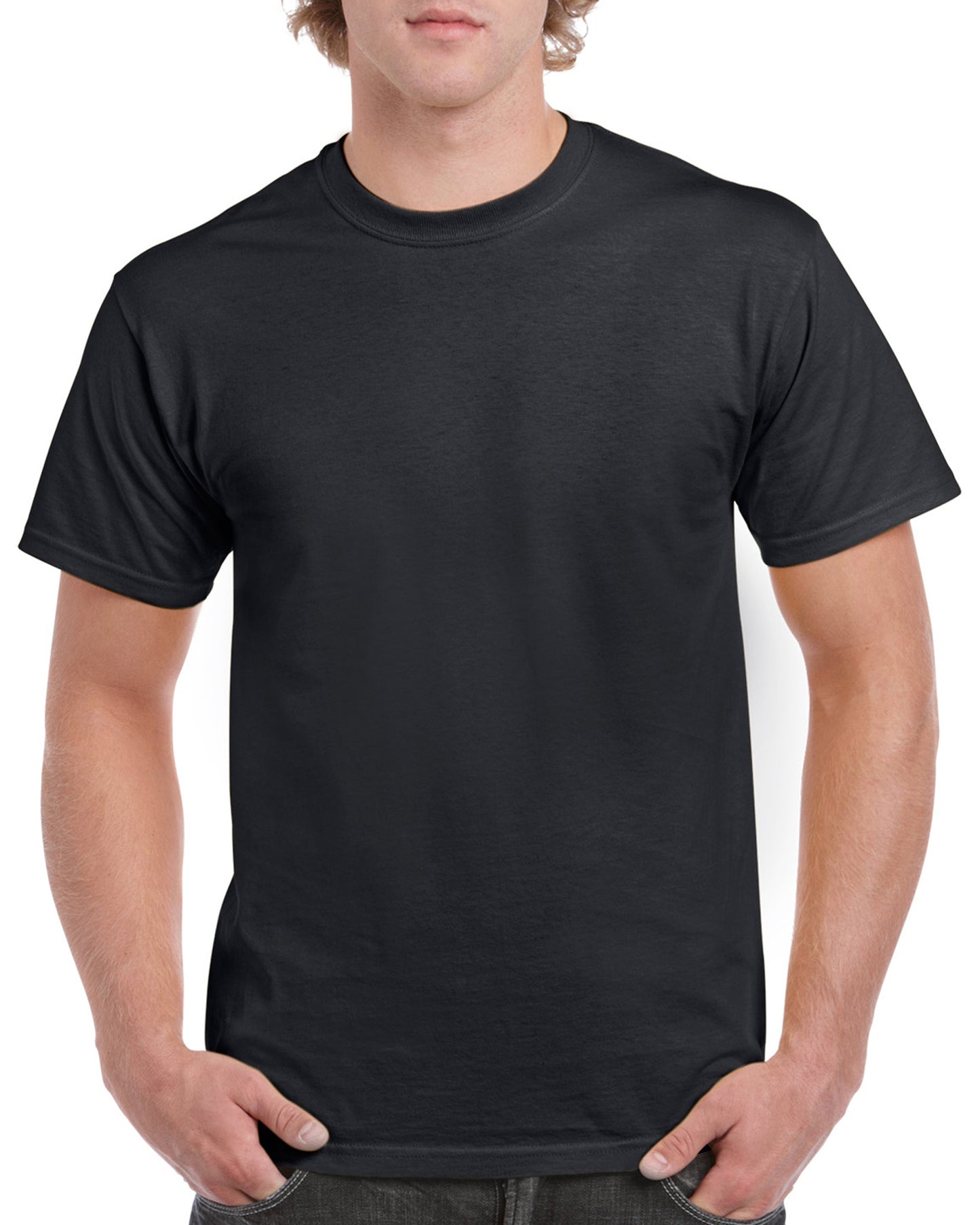 Men Heavy Cotton White and Black