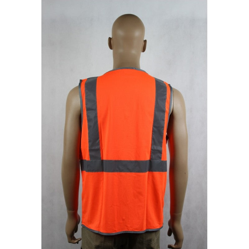Hi-Vis Vest with Zipper and Pockets