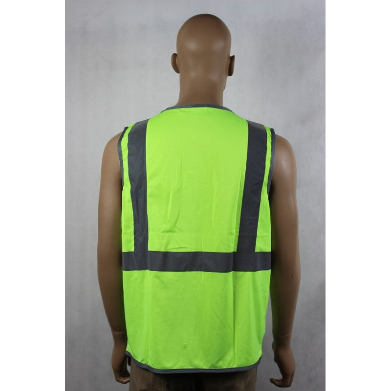 Hi-Vis Vest with Zipper and Pockets