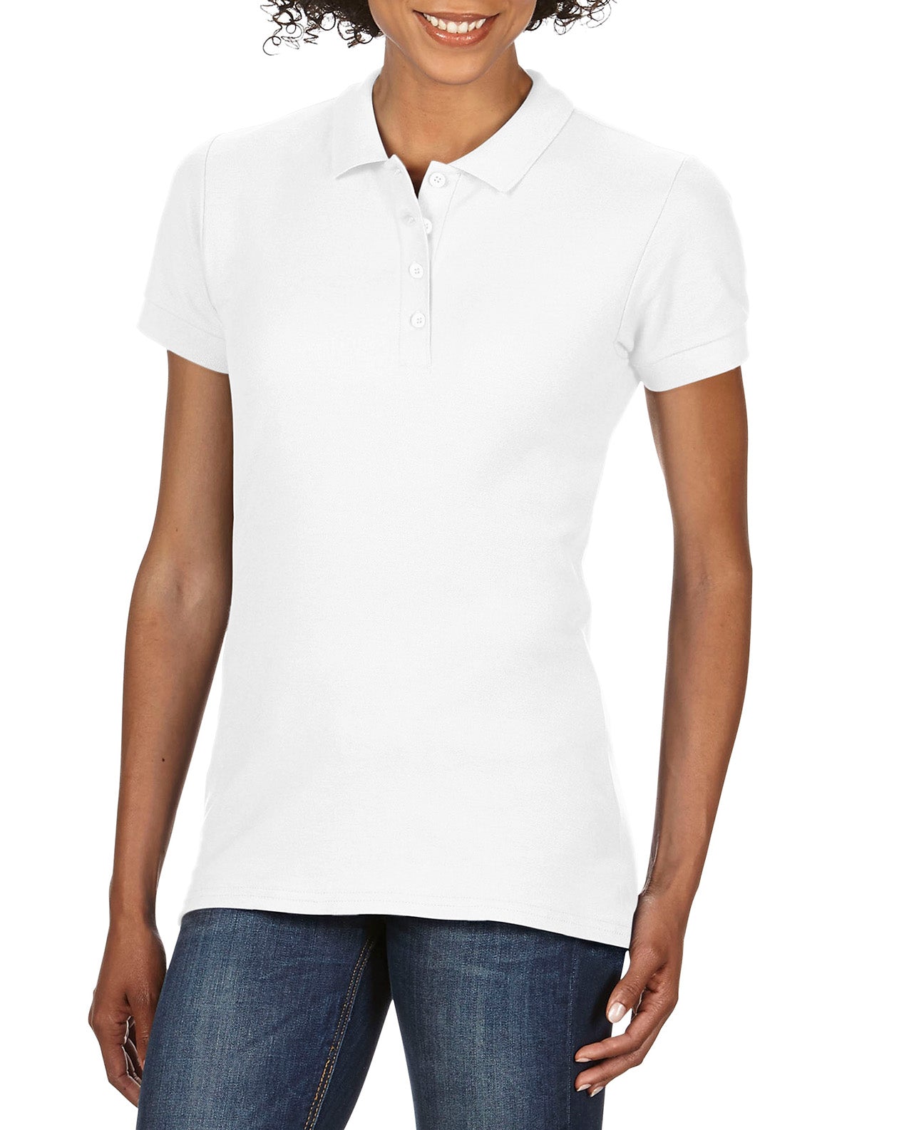 Ladies Softstyle Double Pique Polo