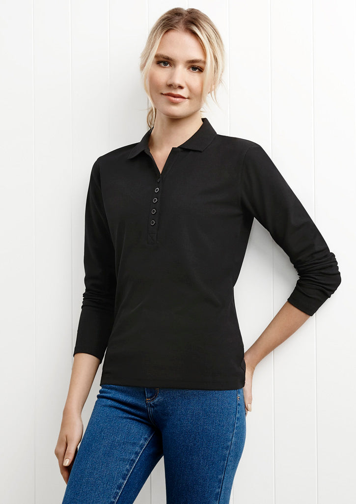 Ladies Crew L/S Polo - P400LL