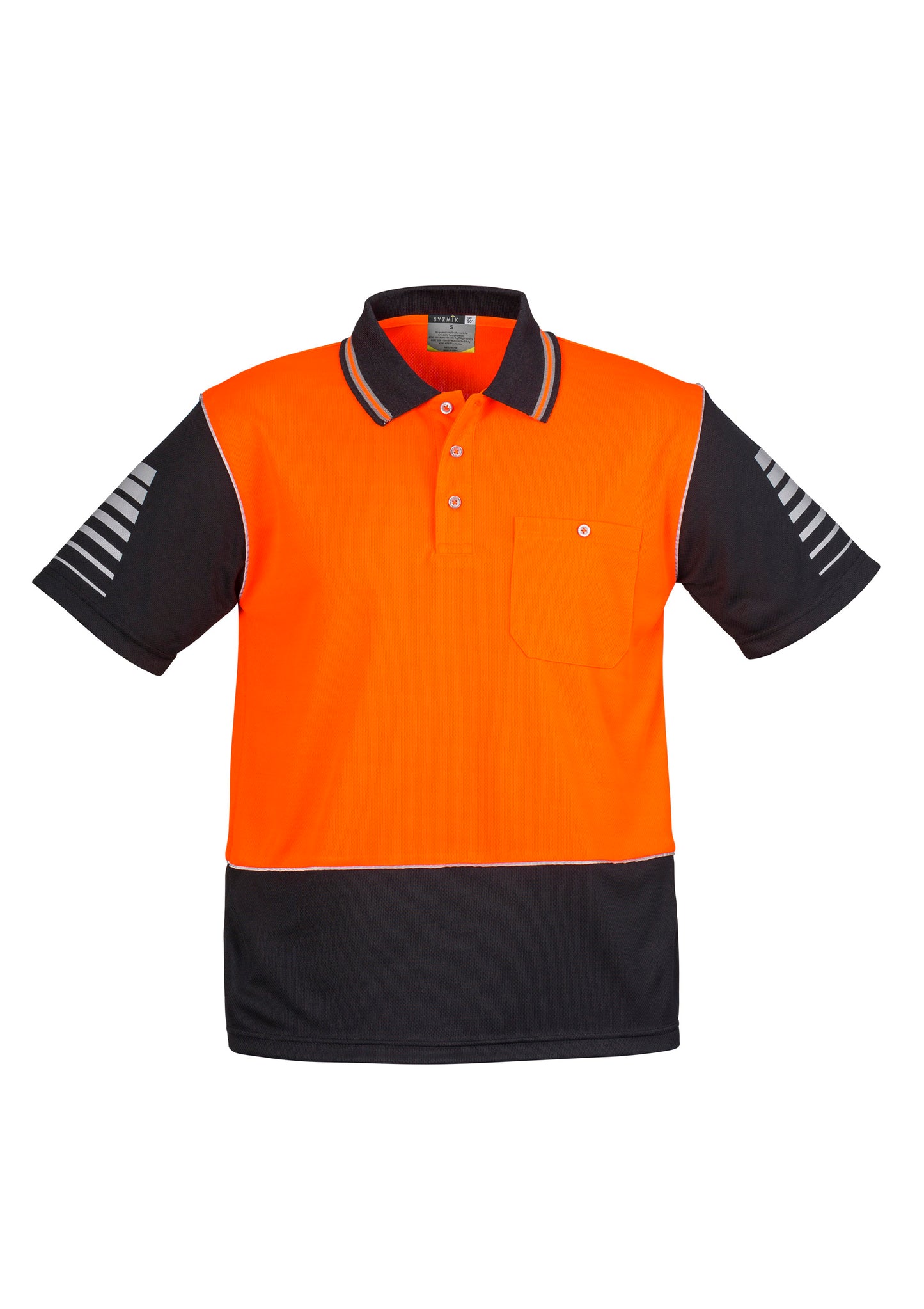 Mens Hi Vis Zone Short Sleeve Polo