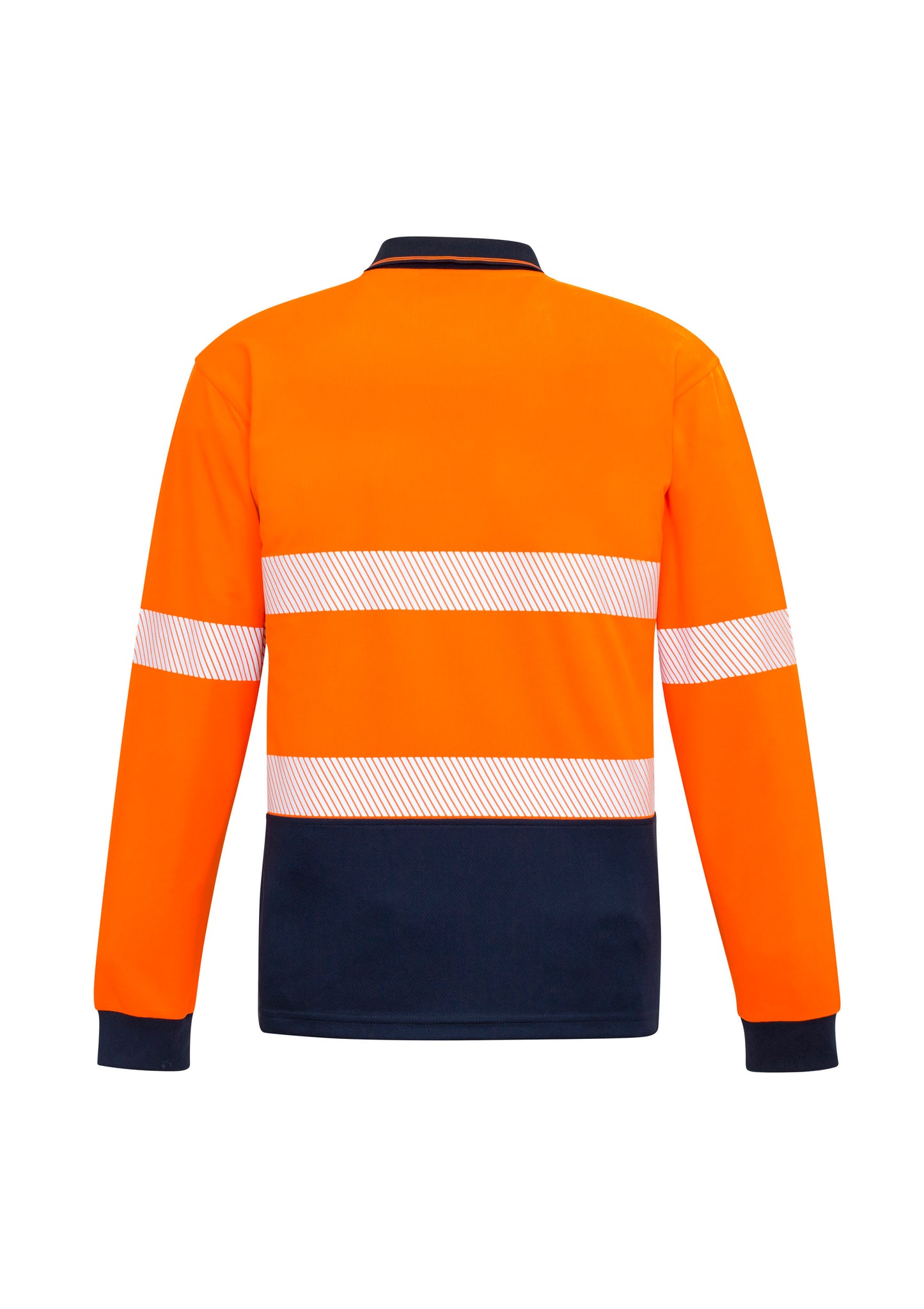 Unisex Hi Vis Segmented L/S Polo - Hoop Taped