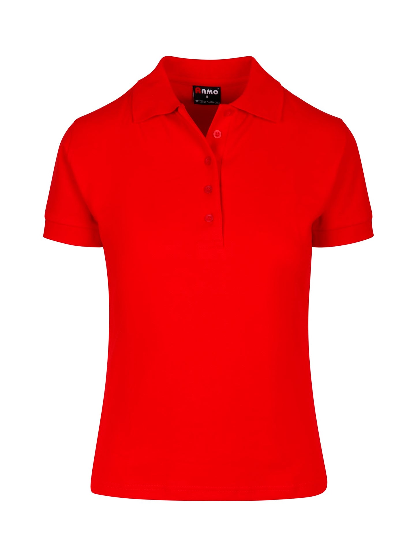 Ladies 100% Cotton Pique Knit Polo