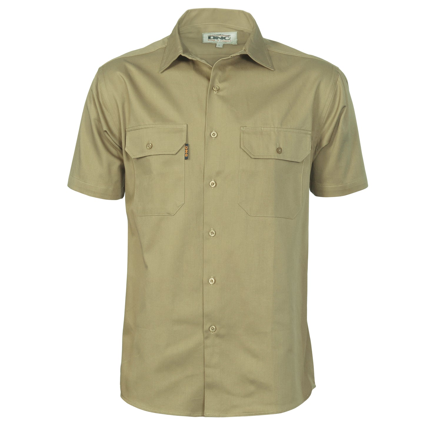 Cotton Drill Work Shirt - Short Sleeve