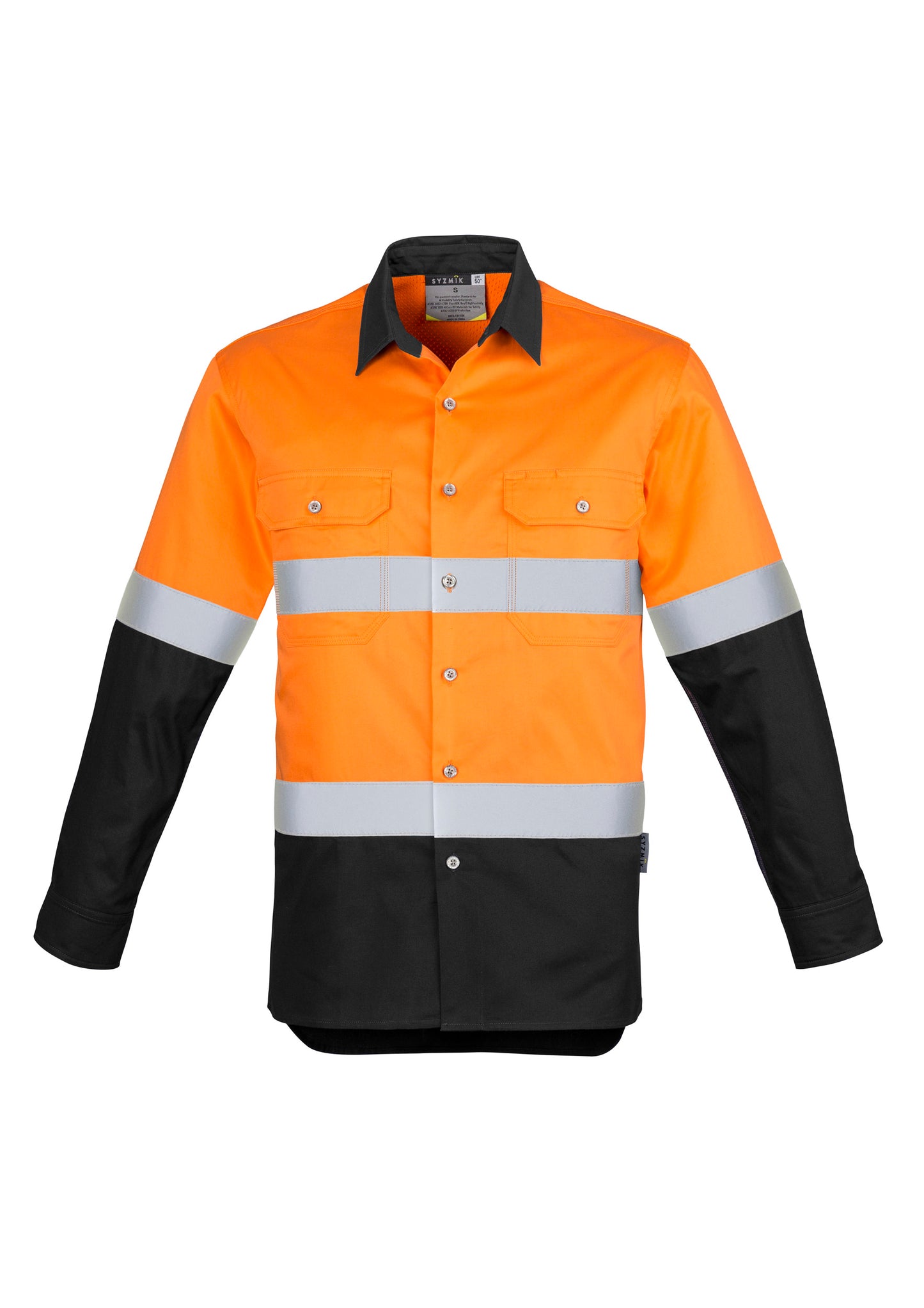 Mens Industrial Long Sleeve Shirt - Hoop Taped