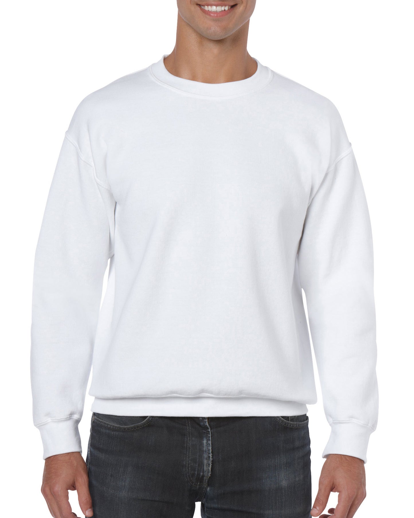 Mens Crewneck Sweatshirt White Only