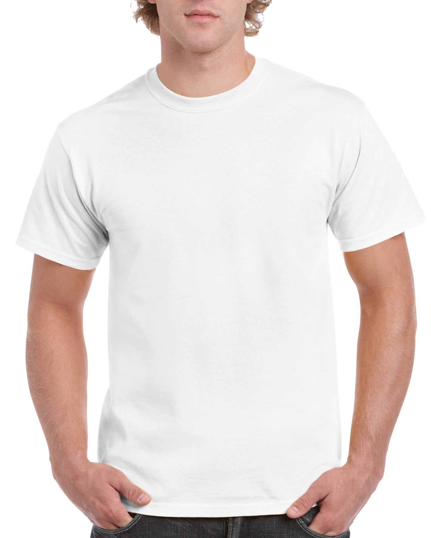 Men Ultra Cotton S/S T-Shirt - White and Black