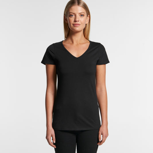 Woman Bevel V-Neck Tee