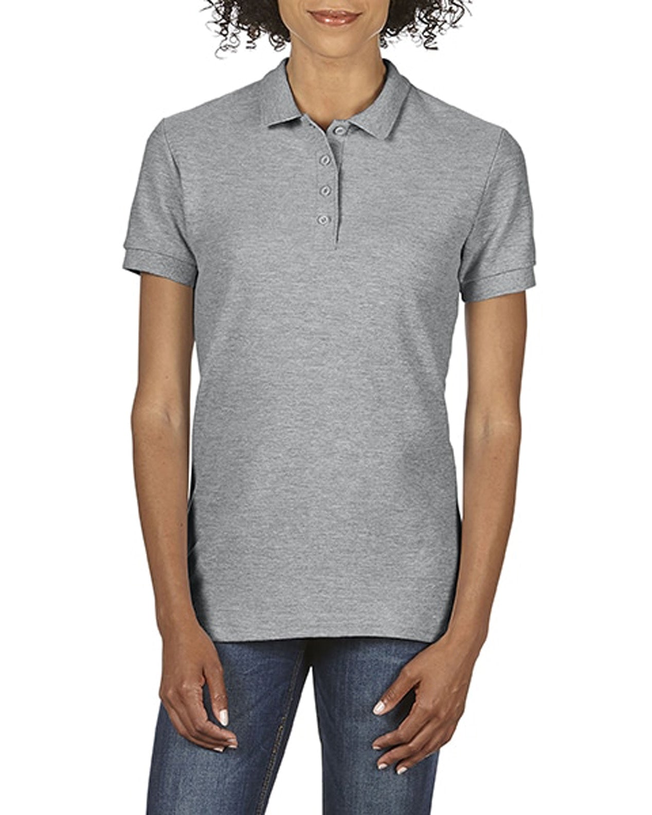 Ladies Softstyle Double Pique Polo