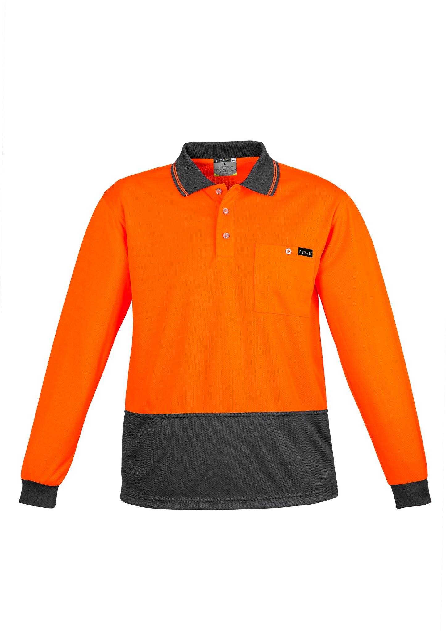 Mens Comfort Back L/S Polo