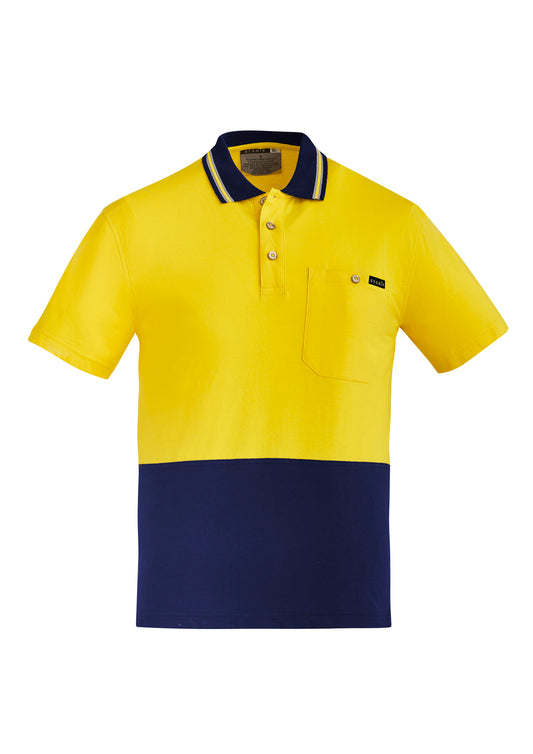 Mens Hi Vis Cotton S/S Polo